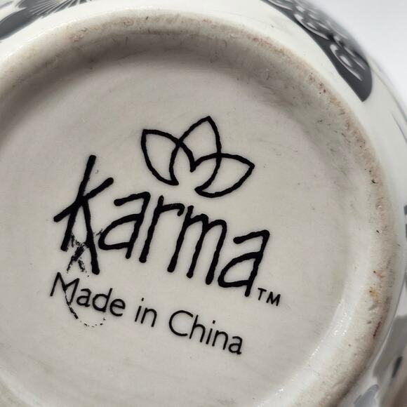 Karma Gifts Boho Ceramic Coffee Mug Set Bird Elephant Inspirational Gift - Picture 8 of 8
